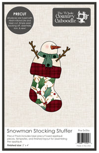 Snowman Stocking Stuffer Applique