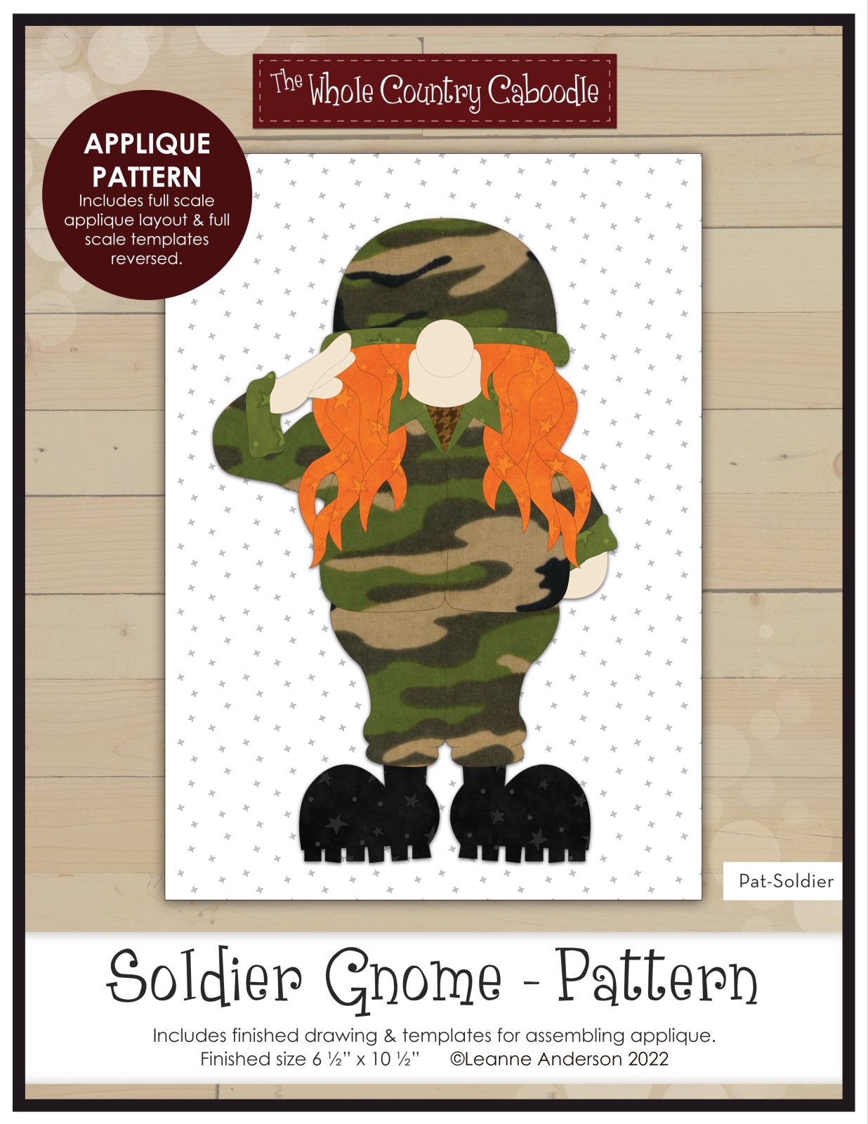 Soldier Gnome Applique