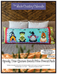 Spooky Time Gnomes Bench Pillow Pattern