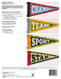 Sports Fan Pennants Pattern