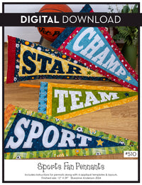 Sports Fan Pennants Pattern