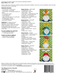 Spring Gnome Bench Pillow Pattern
