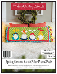 Spring Gnome Bench Pillow Pattern