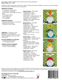 Spring Gnome Bench Pillow Kit