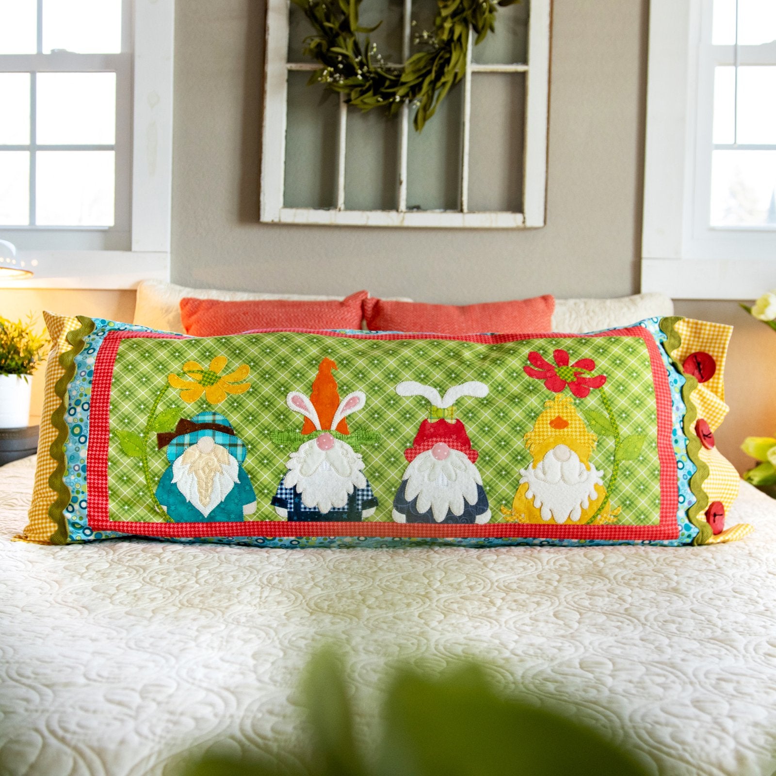 Spring Gnome Bench Pillow Kit