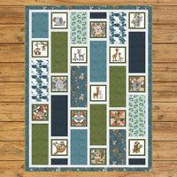 Our Greatest Gift Block & Strip Quilt Kit Cool Version #1