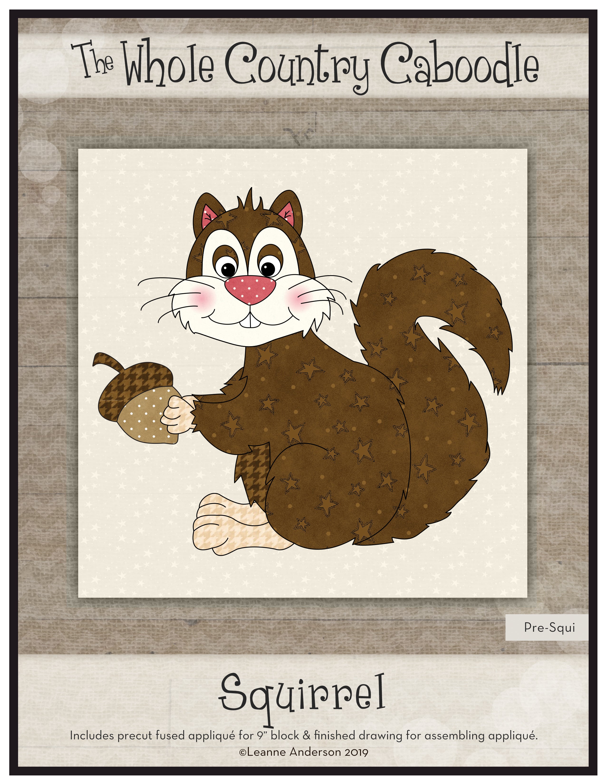 Squirrel Applique