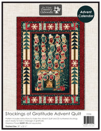 Stockings of Gratitude Advent Calendar Quilt Pattern