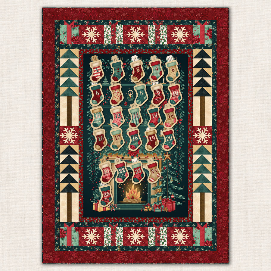 Stockings of Gratitude Advent Calendar Quilt Pattern