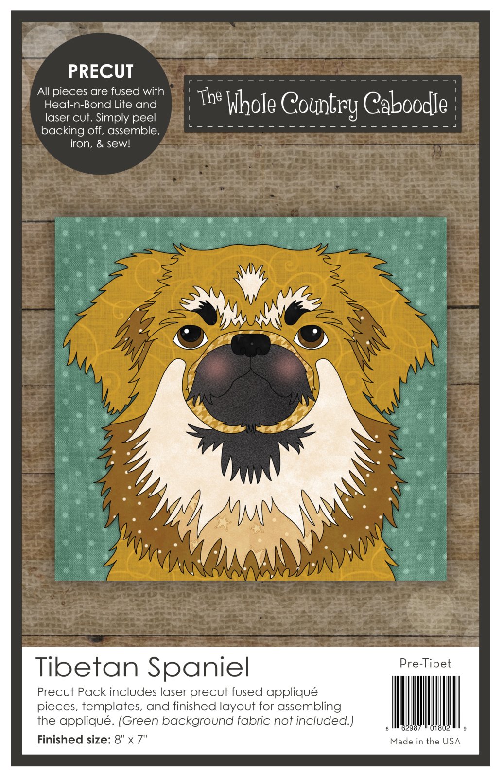 Tibetan Spaniel Applique