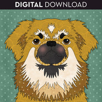 Tibetan Spaniel Applique