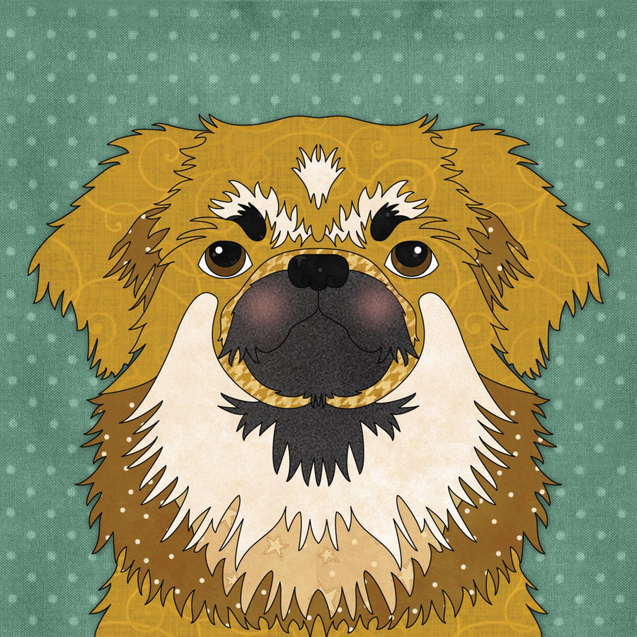Tibetan Spaniel Applique