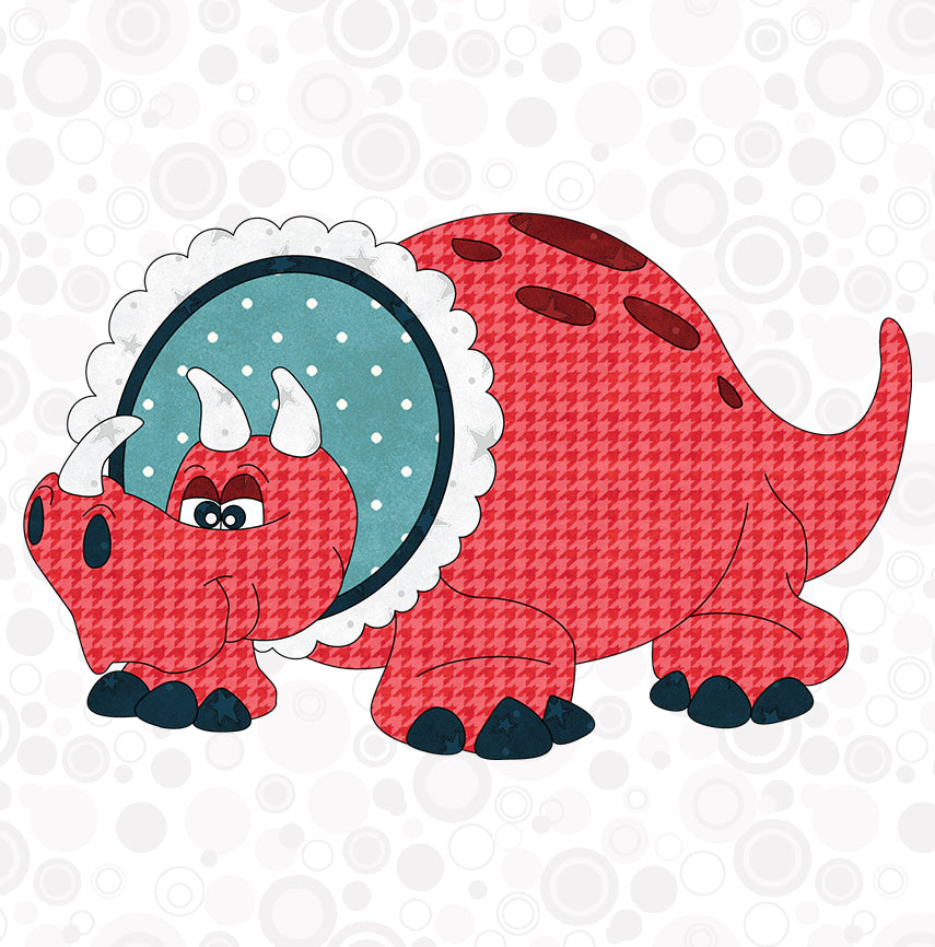 Triceratops Applique