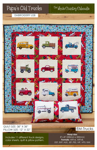 Papa's Old Truck Embroidery