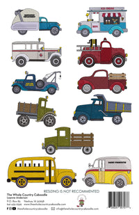 Papa's Old Truck Embroidery