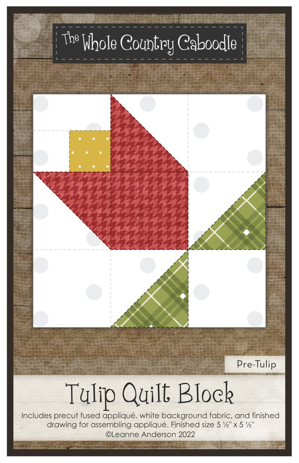 Tulip Quilt Block Applique