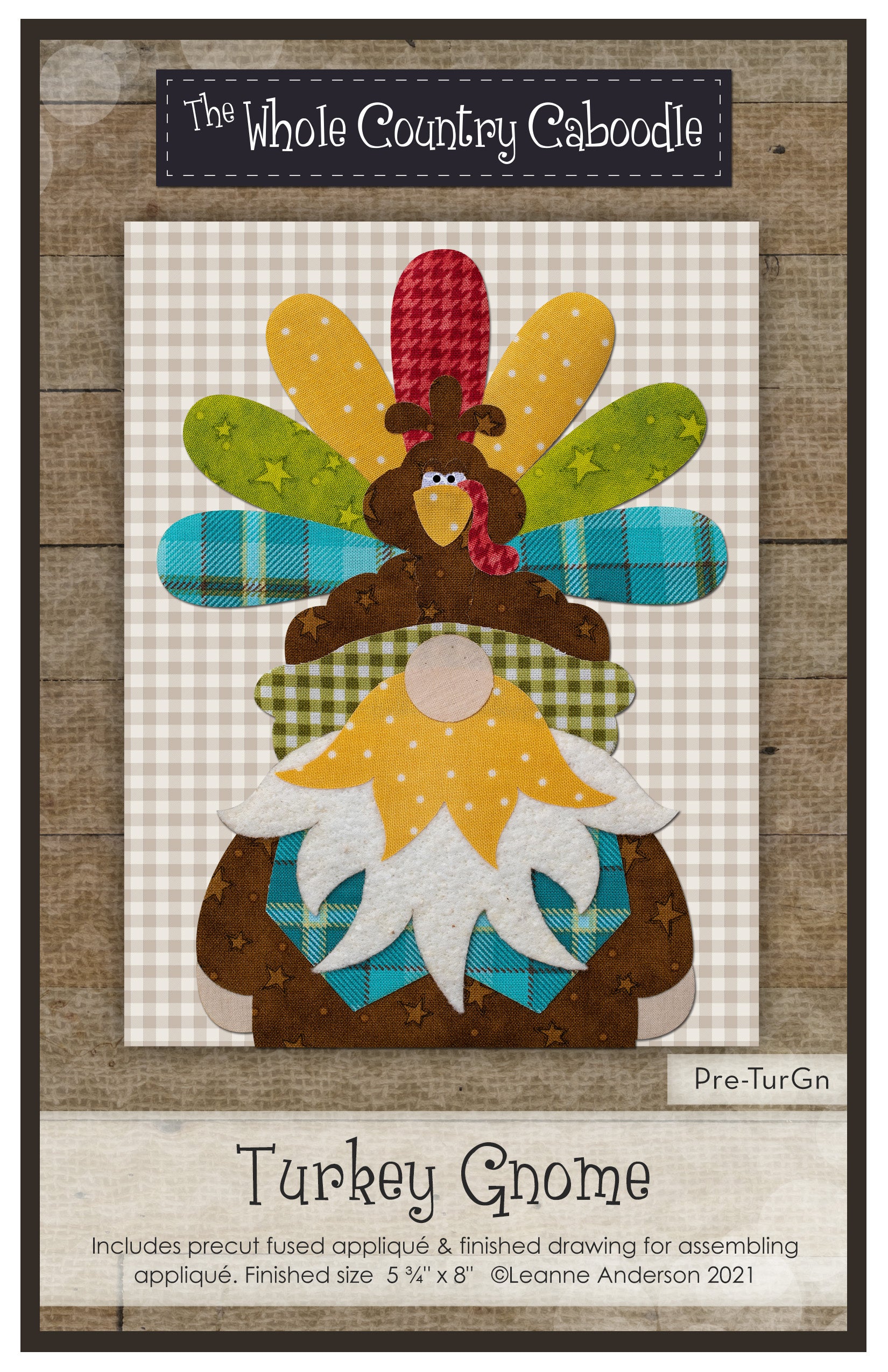 Turkey Gnome Applique