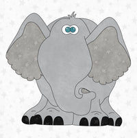 Ellie The Elephant Applique