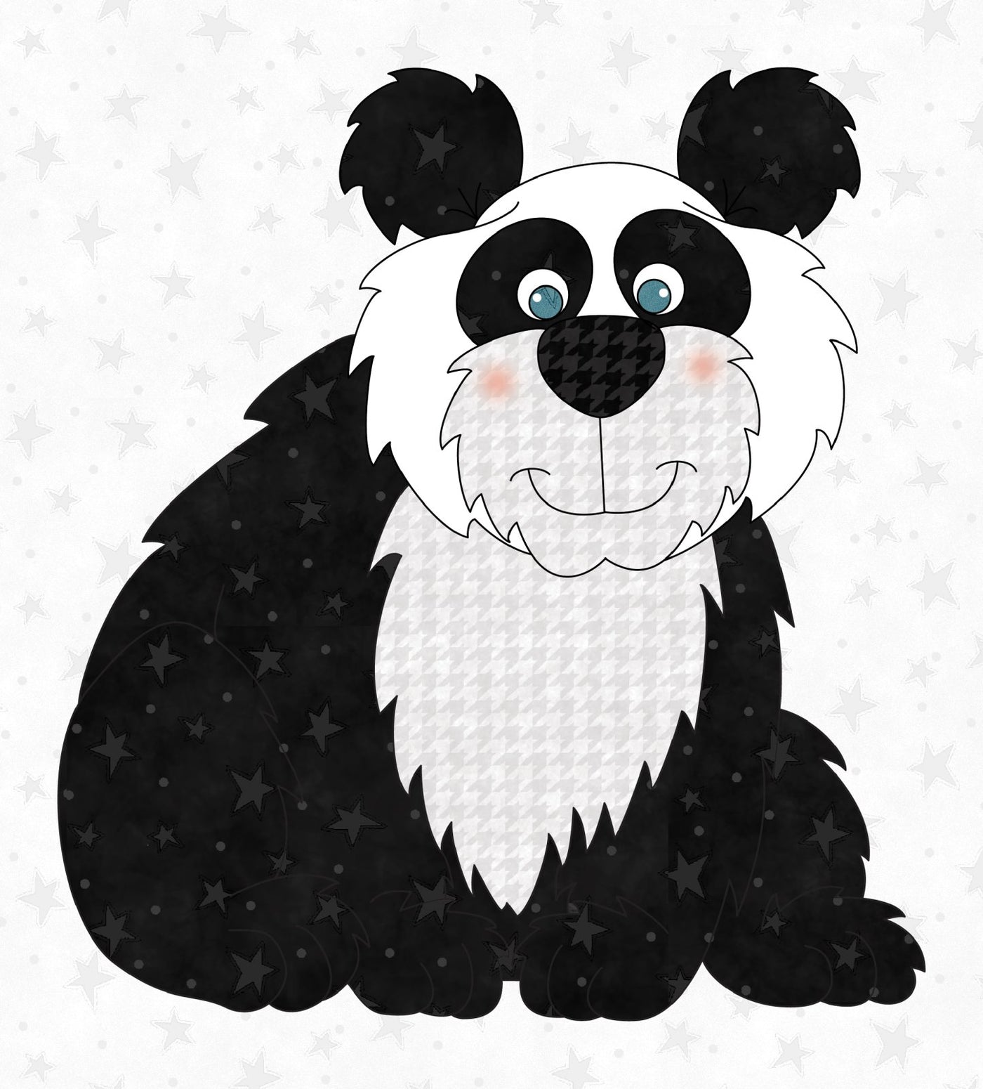 Panda Bear Applique