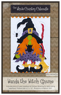 Wanda The Witch Gnome Applique