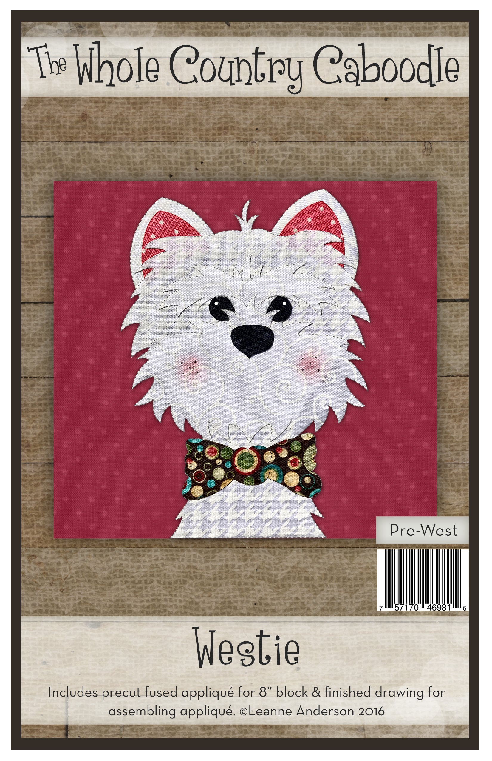 Westie Applique