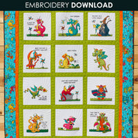 Whirly-Gig Dragon Embroidery
