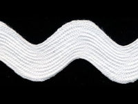 Jumbo Ric Rac White - 1 yd Cut