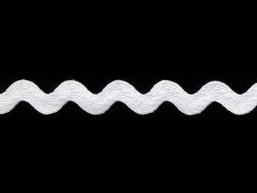 Medium White Ric Rac - 1 yd Cut