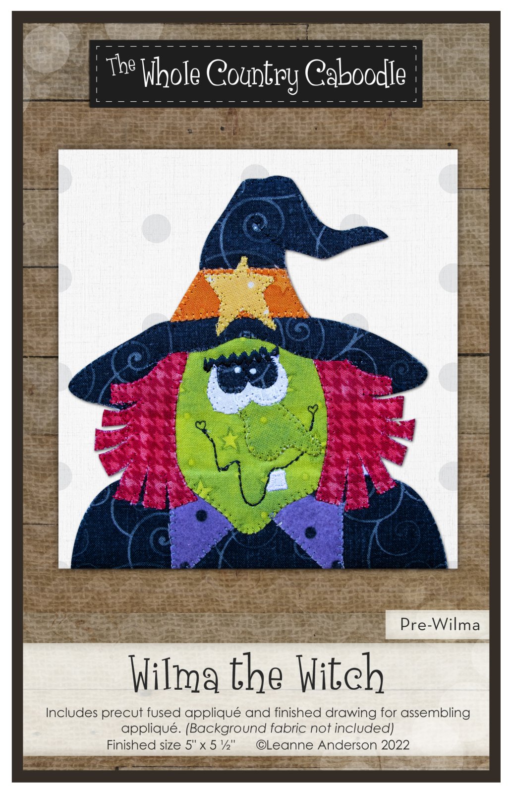 Wilma The Witch Applique