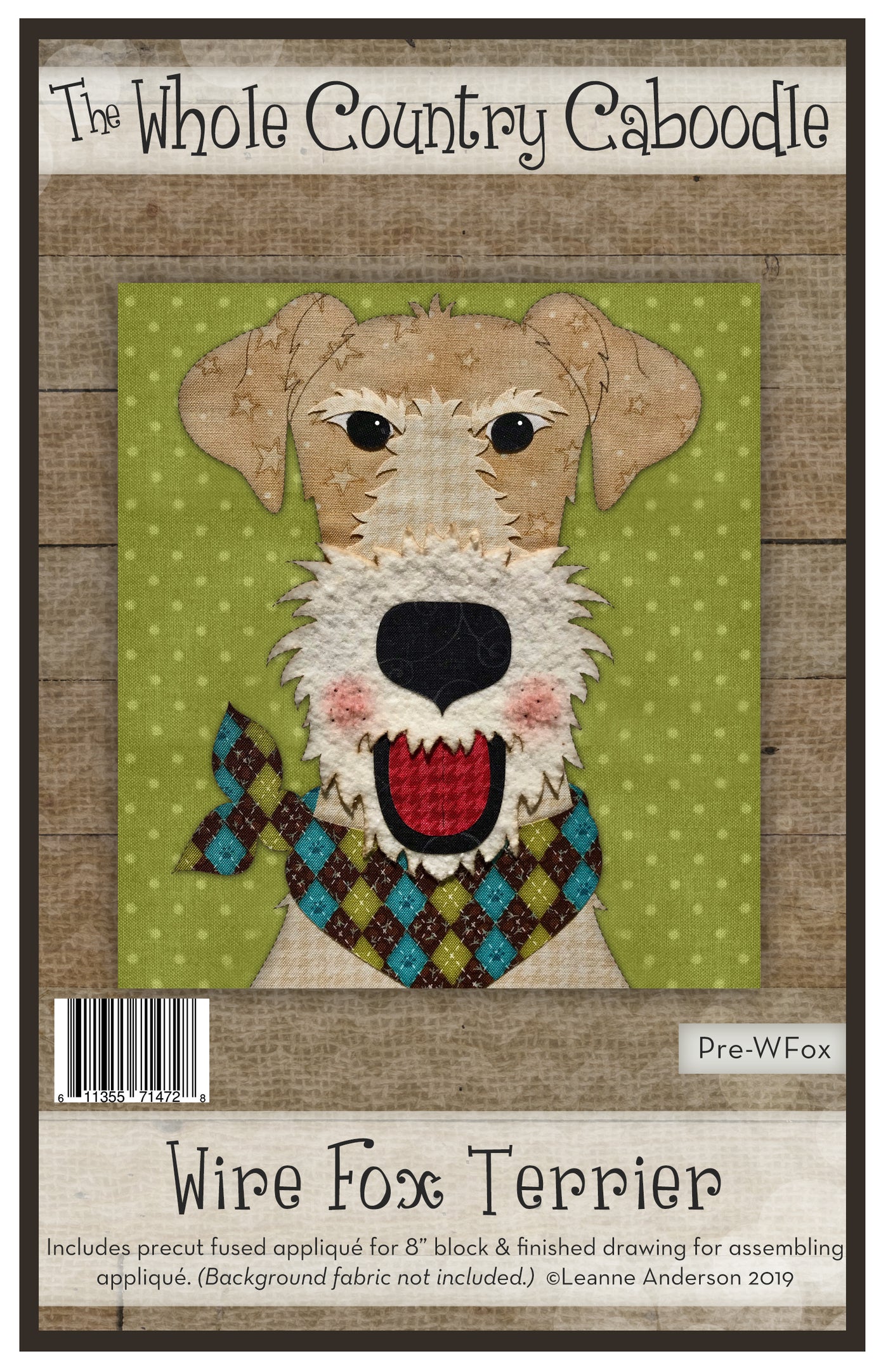 Wire Fox Terrier Applique