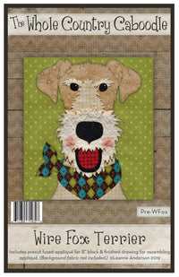 Wire Fox Terrier Applique