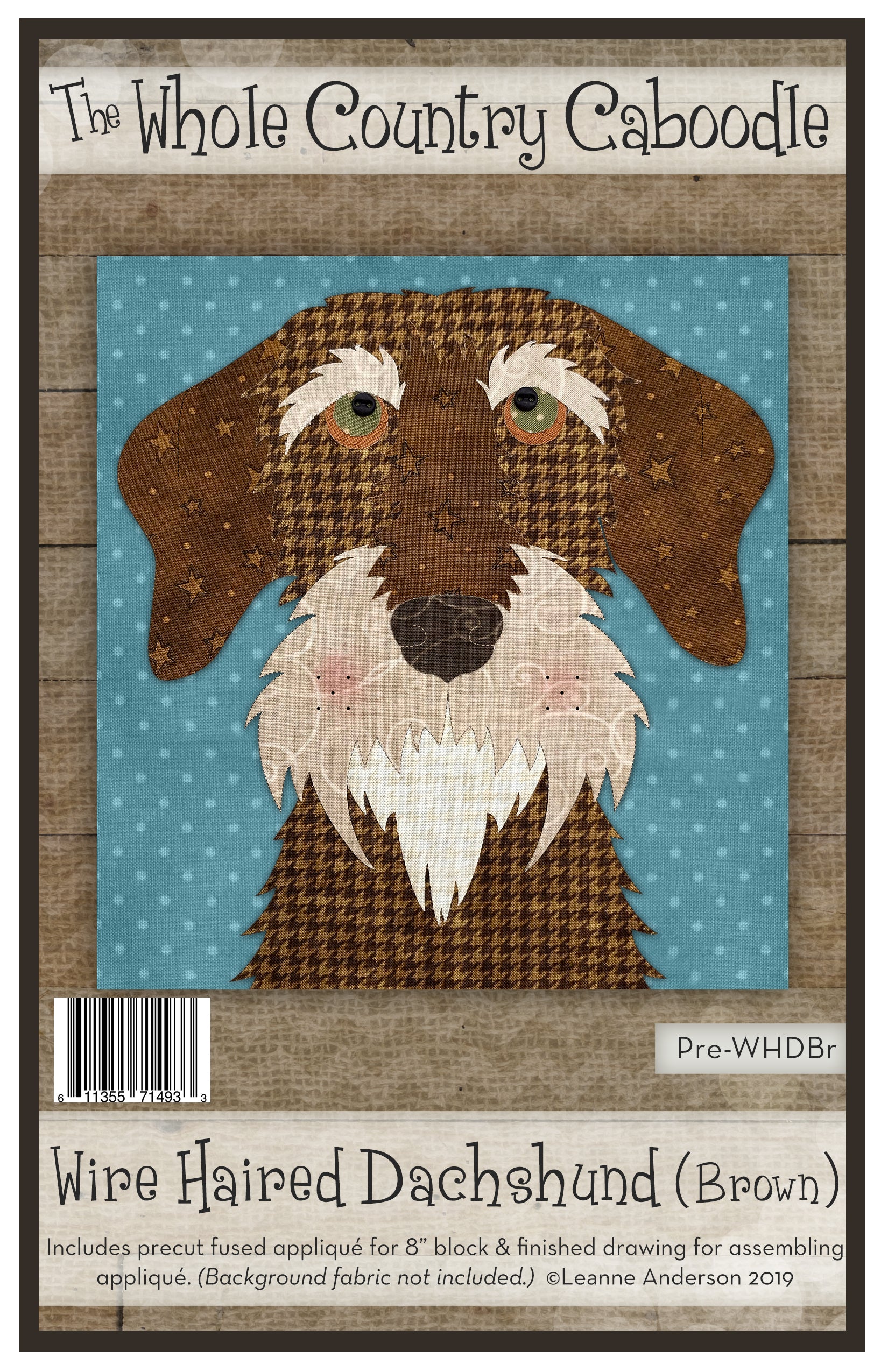 Wire Haired Dachshund Applique
