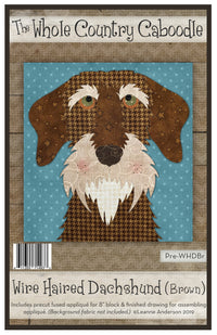 Wire Haired Dachshund Applique