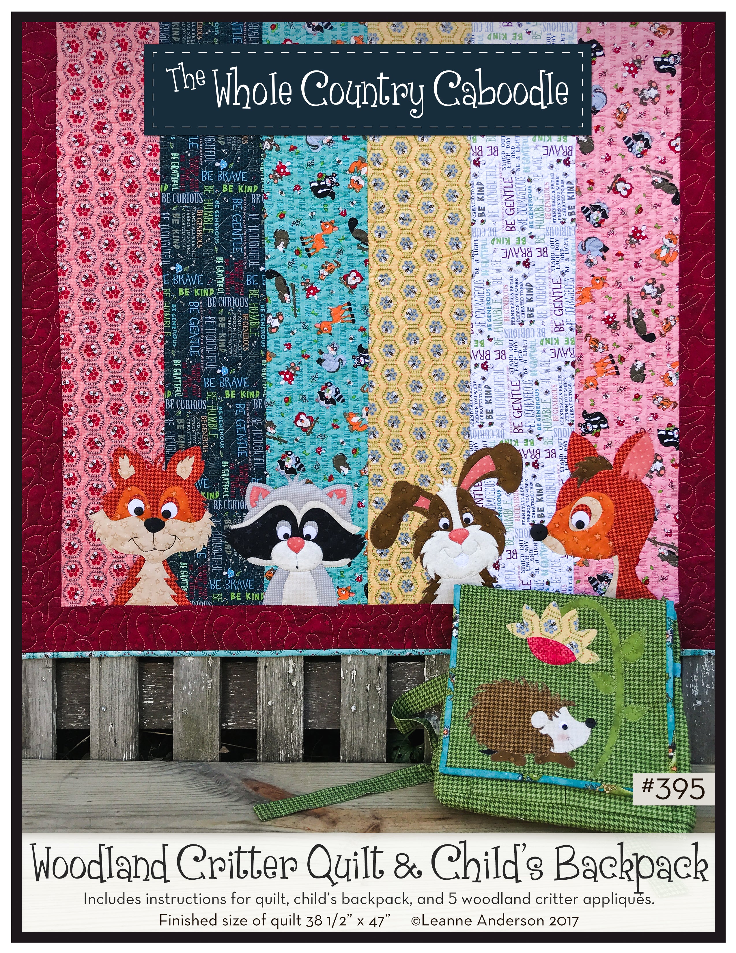 Woodland Critter Quilt & Backpack