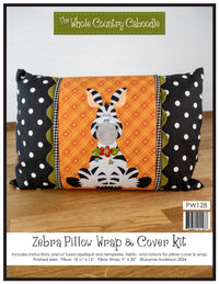 Zebra Pillow Wrap & Cover Kit
