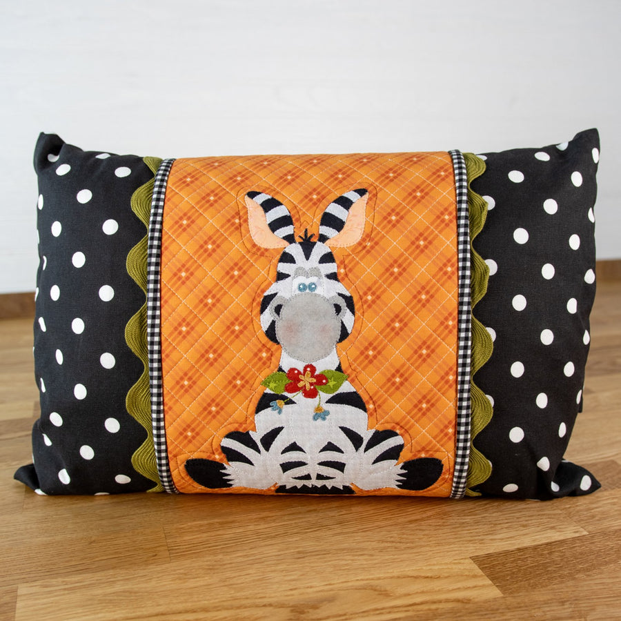Zebra Pillow Wrap & Cover Kit