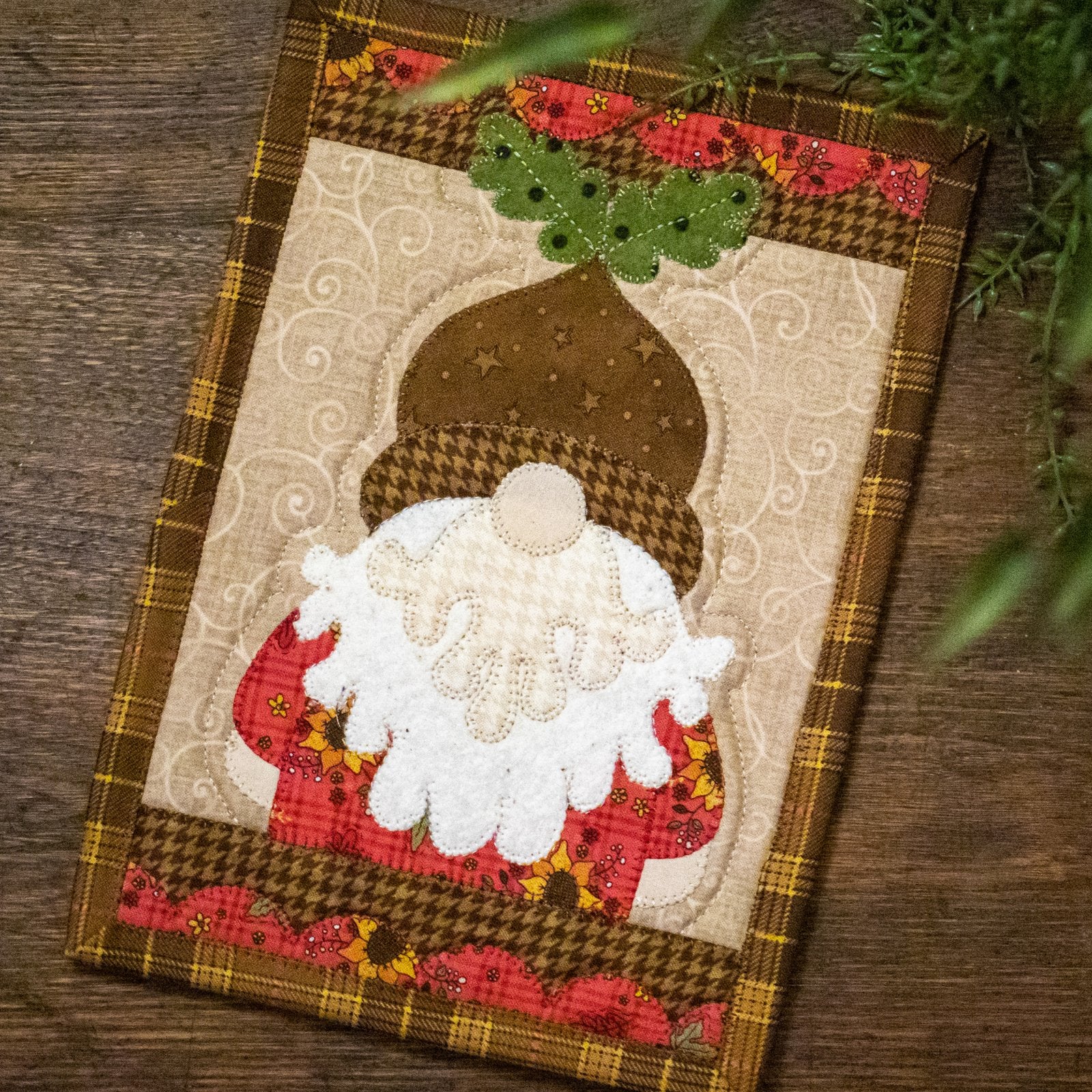 Acorn Gnome Mug Rug Kit