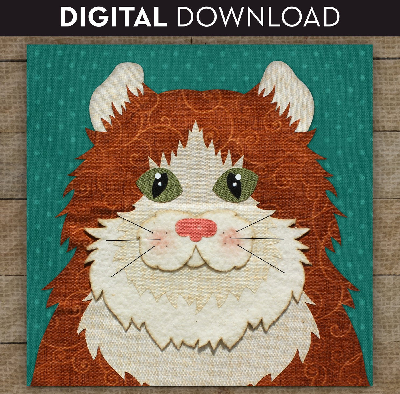 American Curl Cat Applique