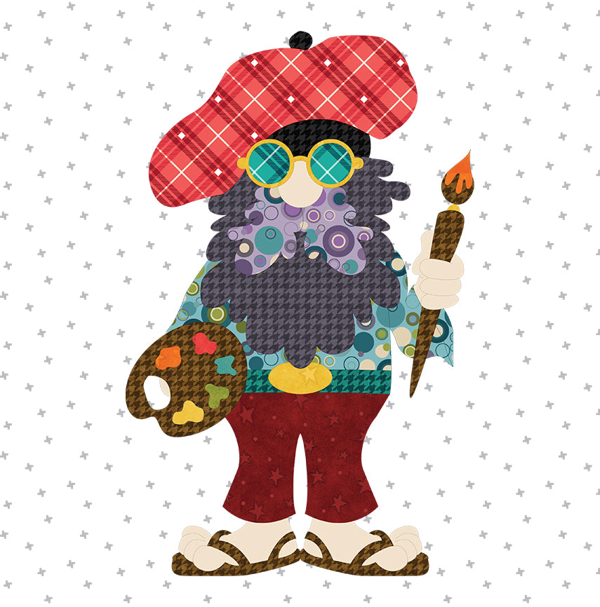 Artist Gnome Applique