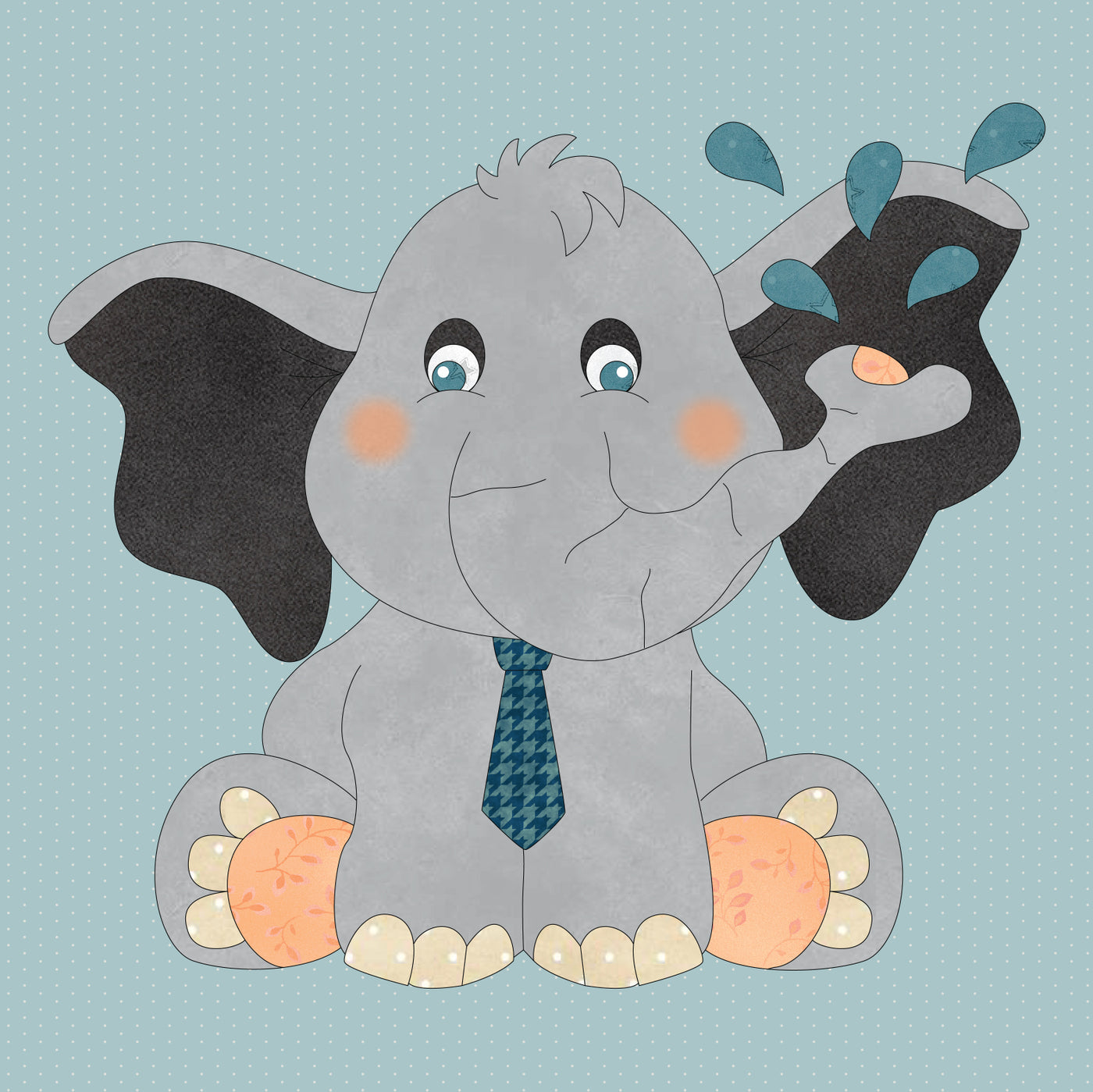 Baby Elephant Applique