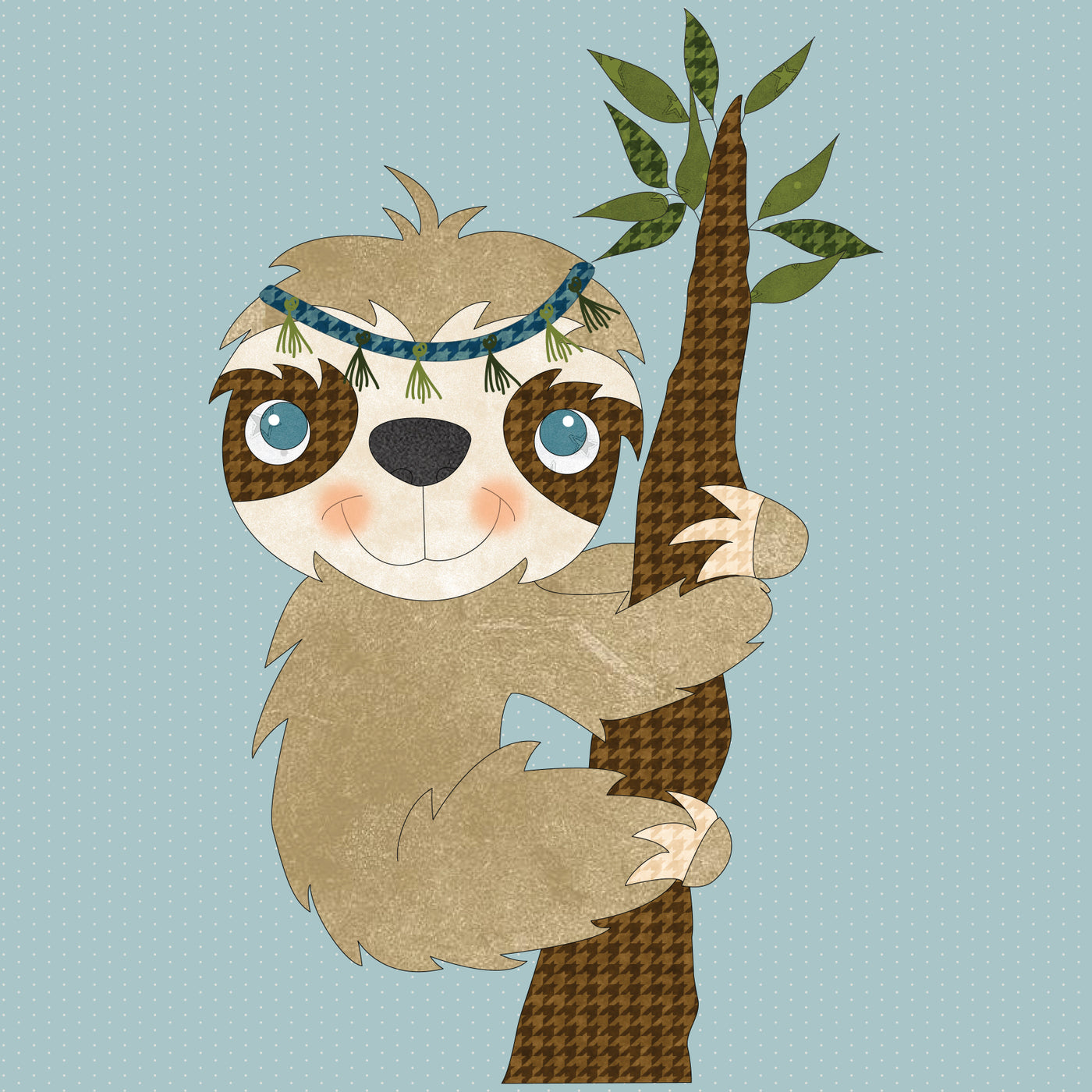 Baby Sloth Applique