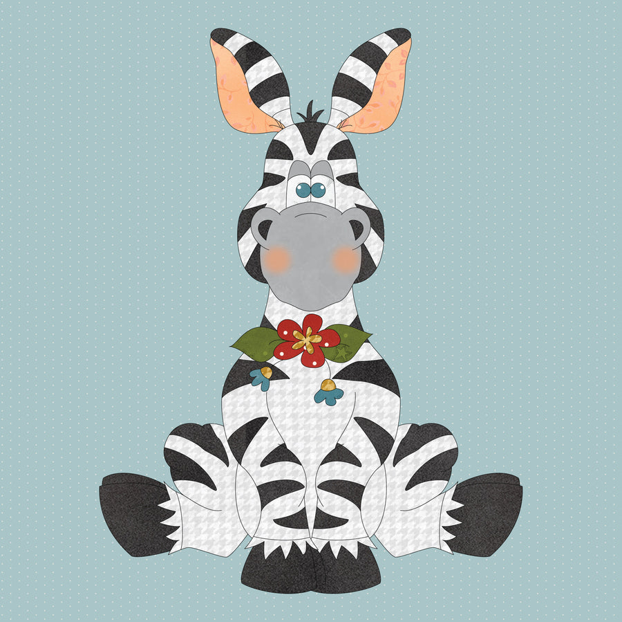 Baby Zebra Applique