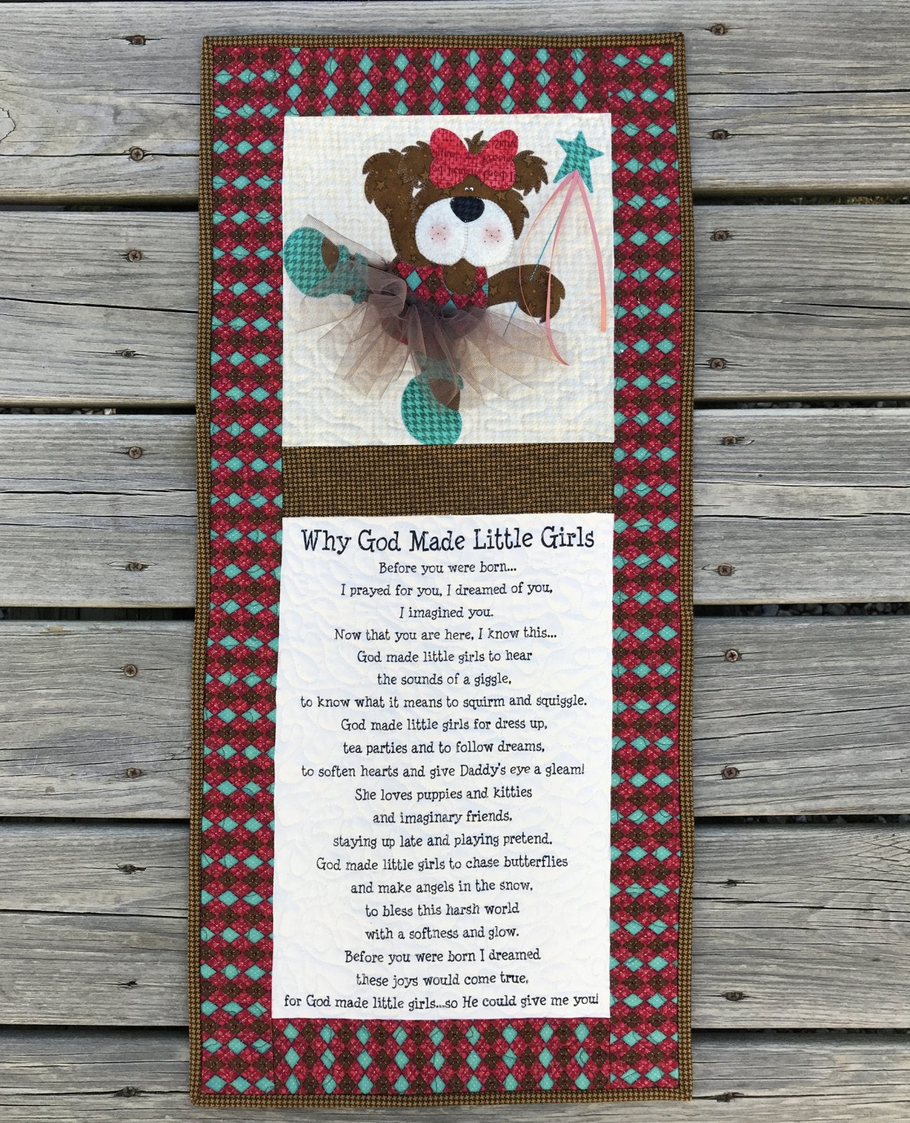 Why God Made Little Girls Panel & Pattern