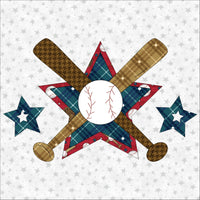 Baseball Applique Precut Fused Applique Pack