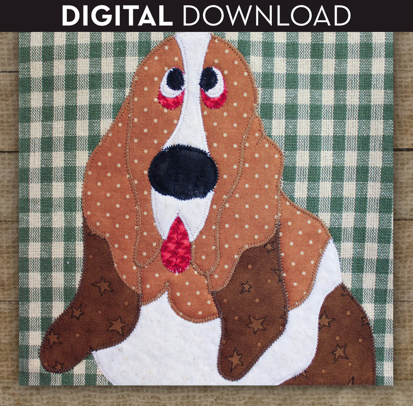 Basset Hound Applique