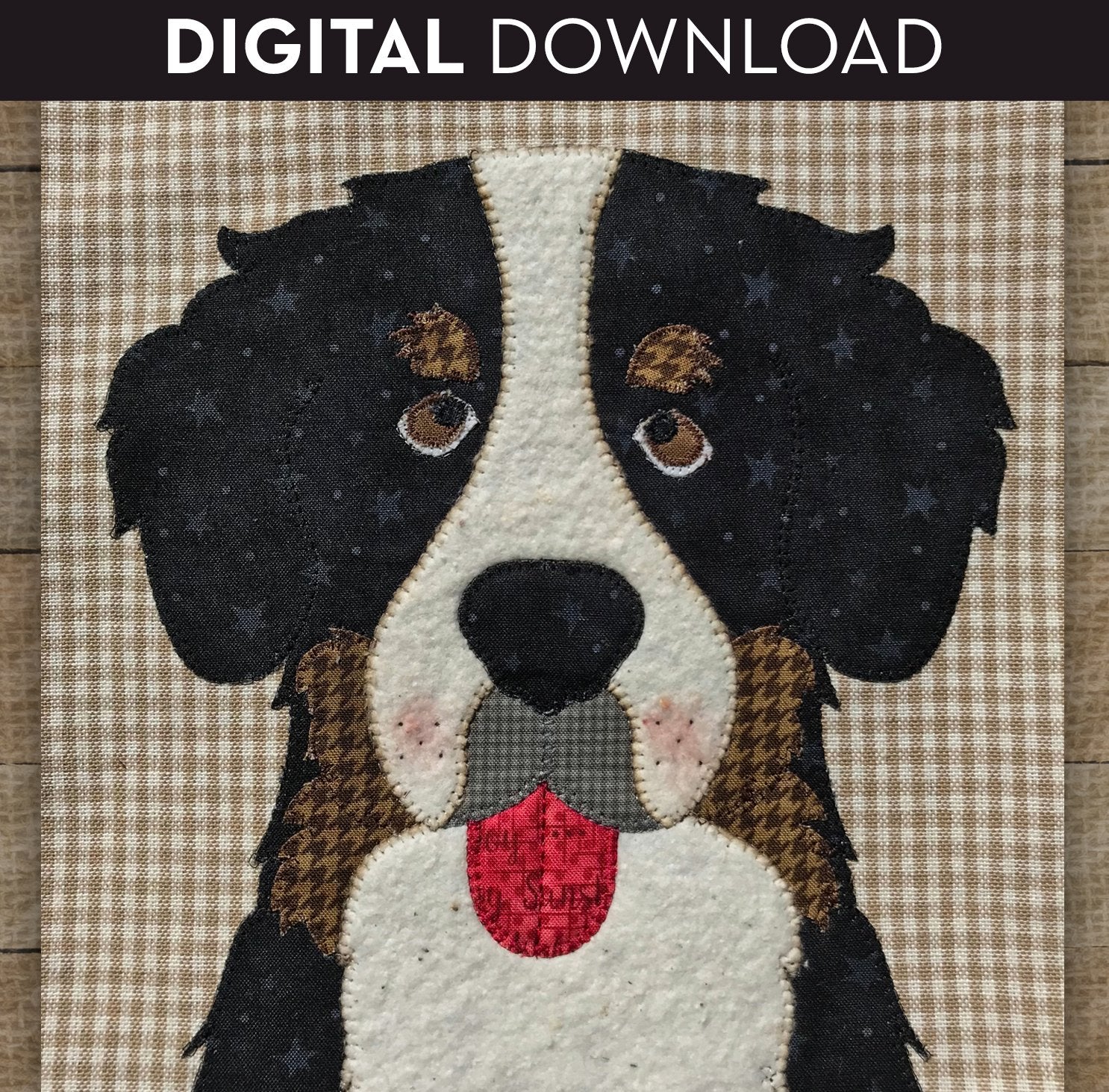 Bernese Mountain Dog Applique