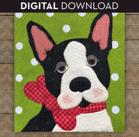 Boston Terrier Applique