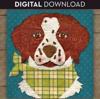 Brittany Spaniel Applique