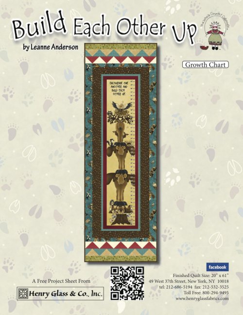 Build Each Other Up Growth Chart Quilt Pattern (FREE Digital Download)