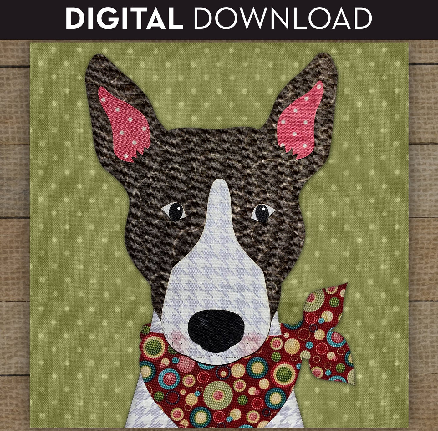 Bull Terrier Applique